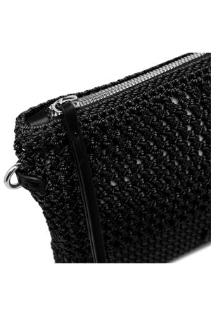 Victoria pochette in tessuto uncinetto nero GIANNI CHIARINI | BS11580SMCRH001